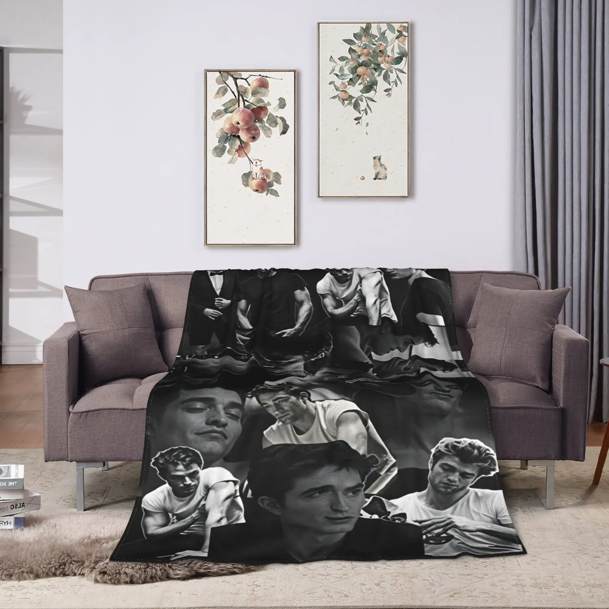 Twilight Saga Edward Bella Flannel Blankets  Warm Soft Throw Blanket for Outdoor Travel Comfortable Bedspread Sofa Bed Cover