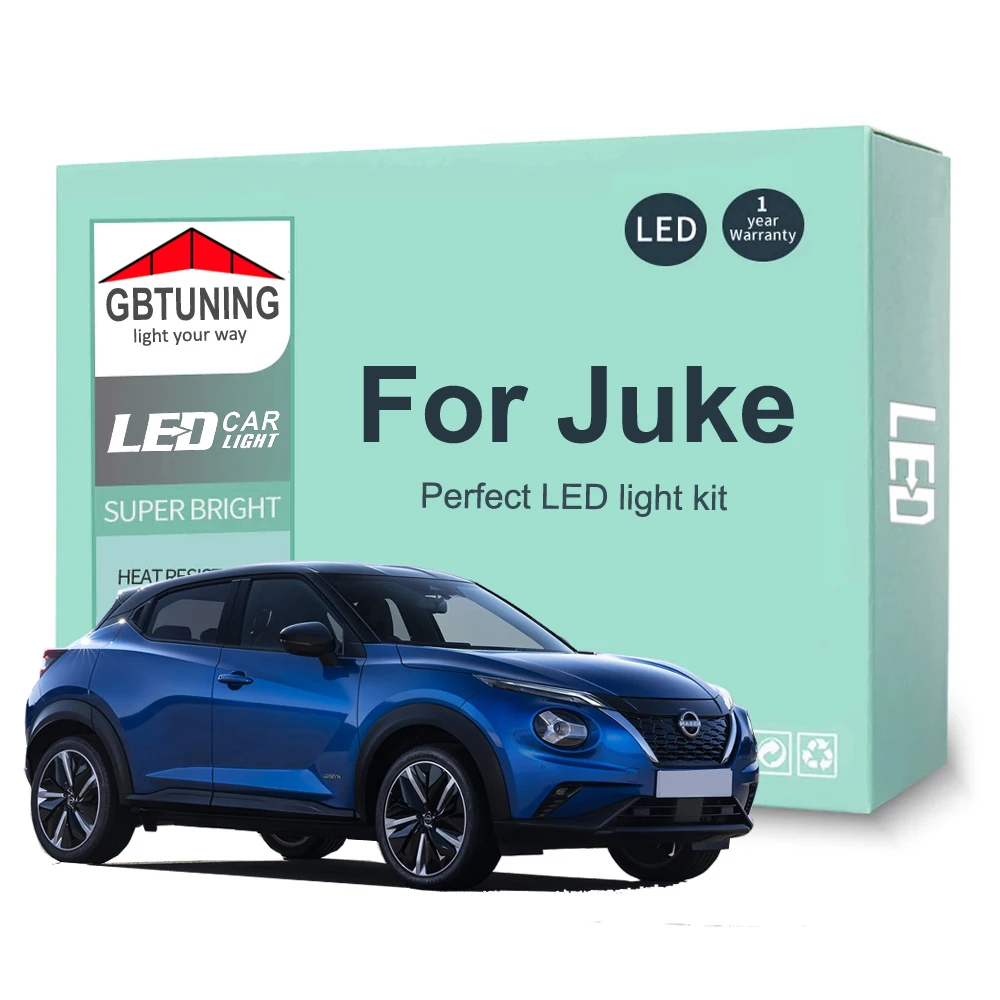 LED Interior Light Bulb For Nissan Juke 2011-2020 2021 2022 2023 Canbus Dome Trunk License Plate Indoor Lamp Car Accessories