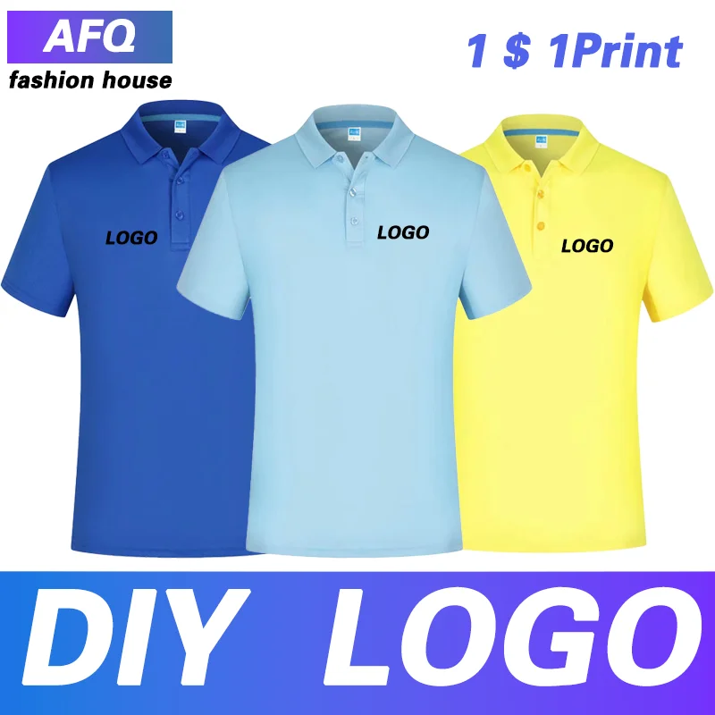 Work clothes T-shirt custom POLO shirt lapel short sleeve work clothes printed LOGO