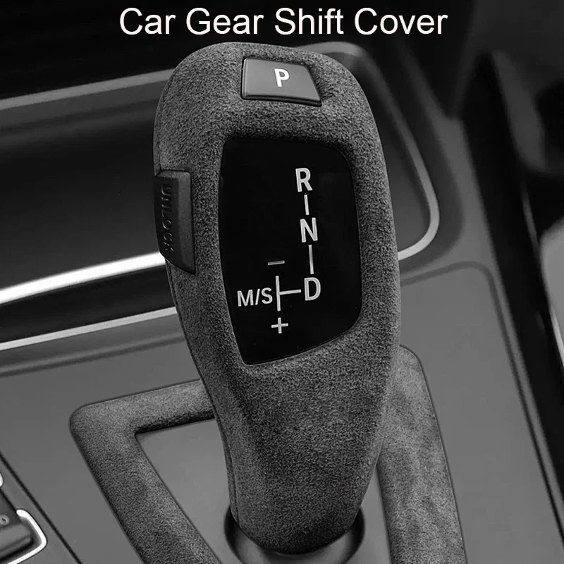 

Защитный чехол для рычага переключения передач из замши ABS для BMW 123456 Series X3X4X5X6 2011-2019, аксессуар для интерьера автомобиля