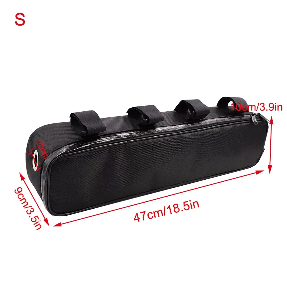 

Mountain bike bicycle Chaowei lithium battery upper tube triangle frame beam riding bag 47*10*9cm