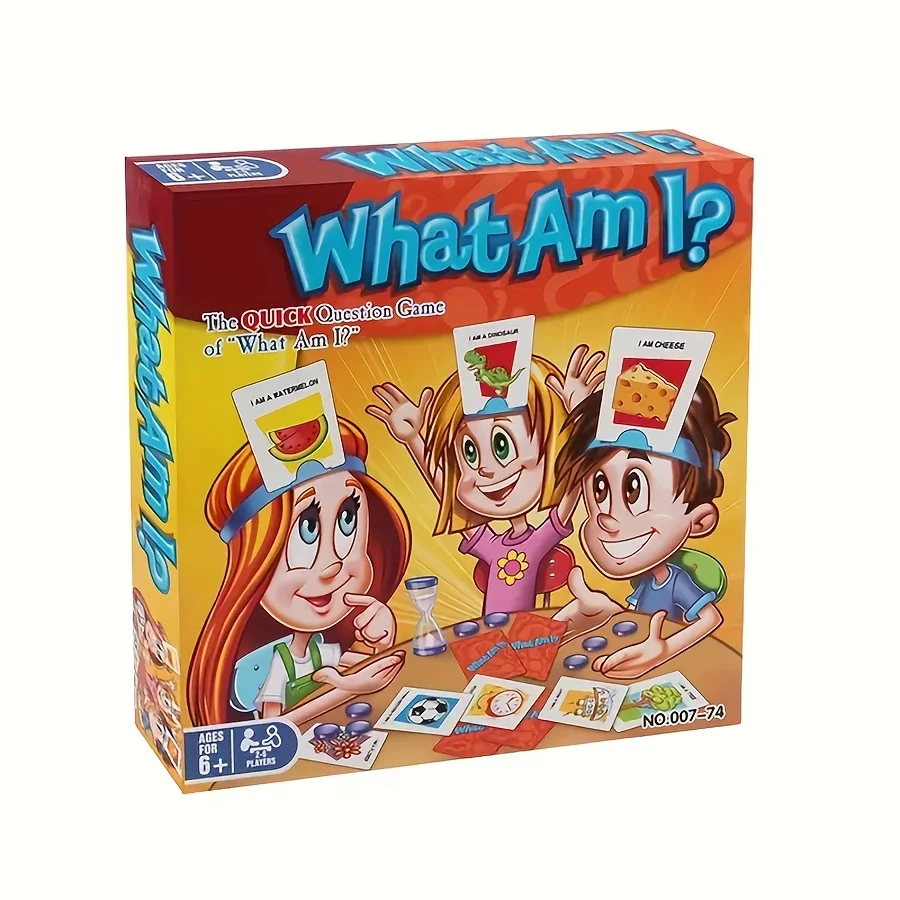 Guess Who I Am? Interactive Family Riddle Board Game with Cards and Puzzles, Boosts Teenage Minds and Logical Thinking Skills