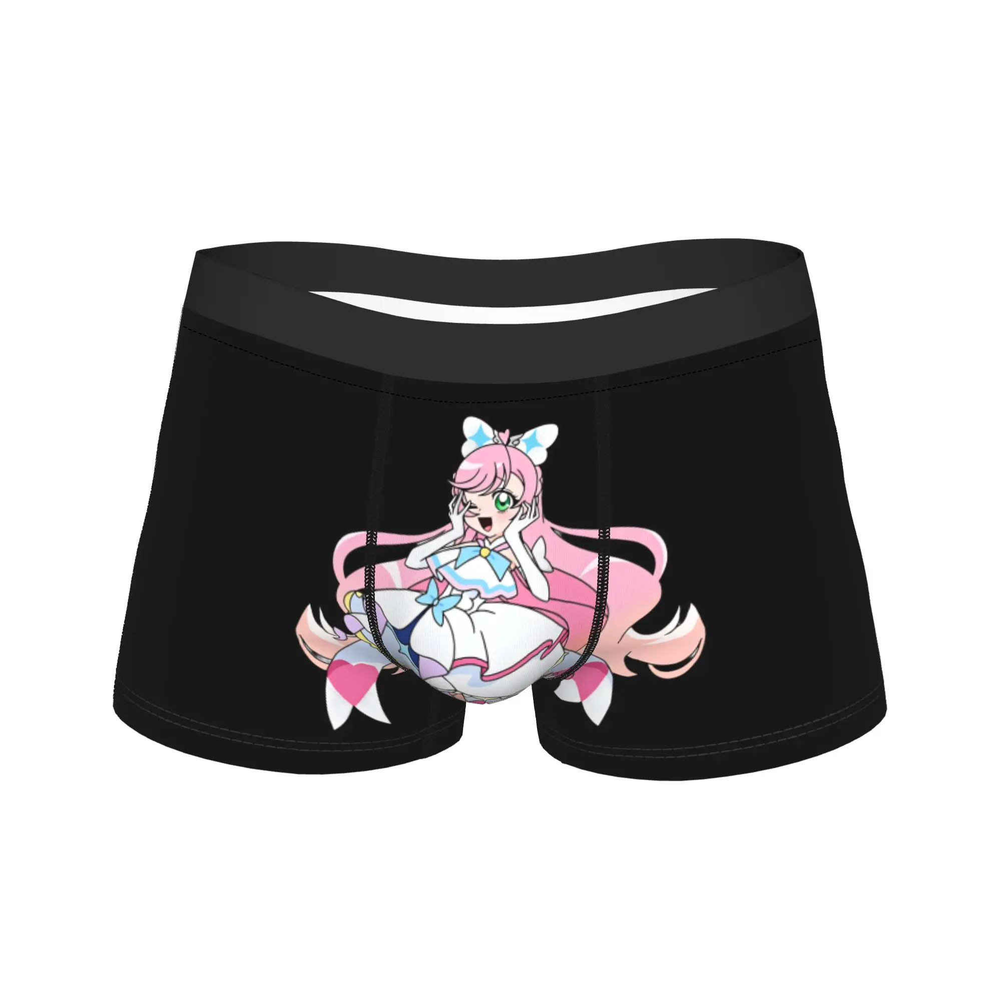 Sky Precure Cure Prism Full Body Print Underwear Boxershorts Quality Males Underpants Comfortable Boxer Brief Birthday Present