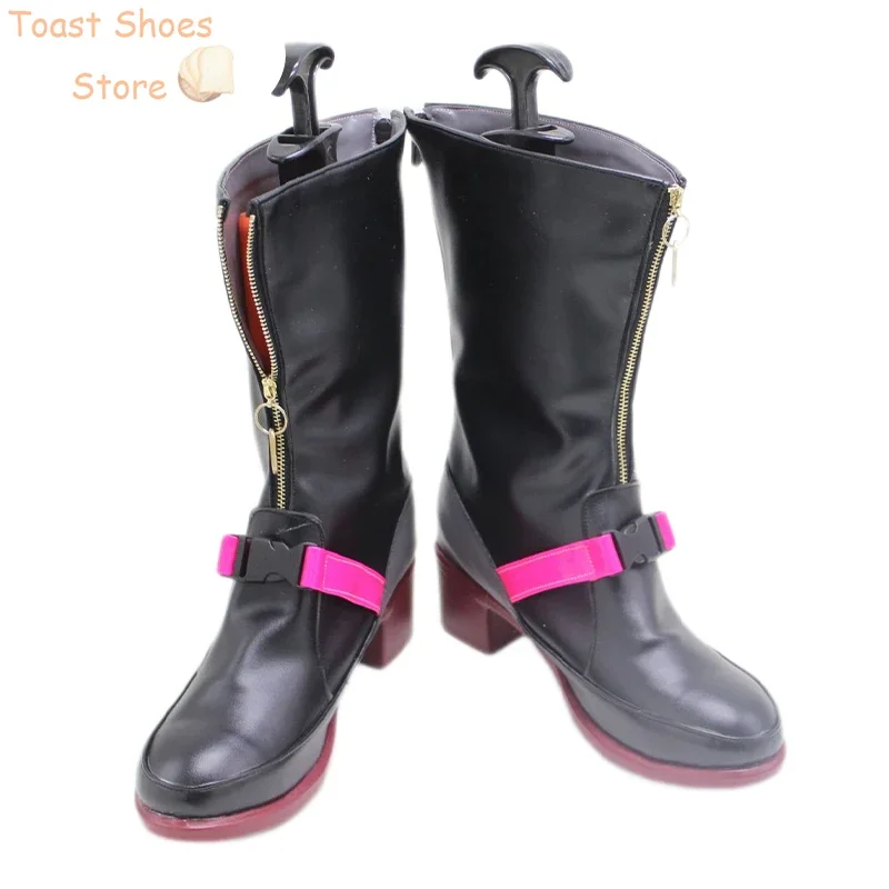 Fura Kanato Cosplay Shoes Hot Vtuber Cosplay Boots PU Leather Shoes Halloween Carnival Prop Costume Prop