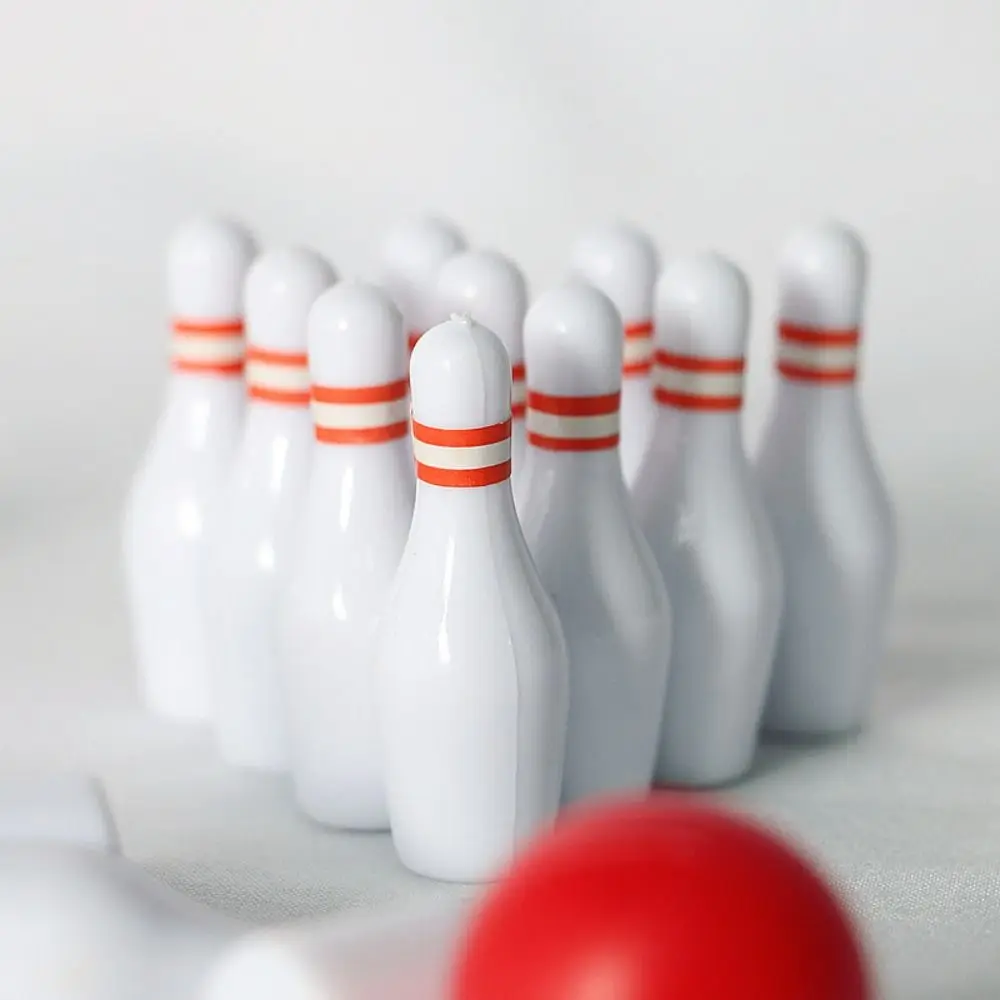 Mini boule de bowling de simulation pour enfants, maison de jeu, jouet de course, bricolage, sécurité, 1/12