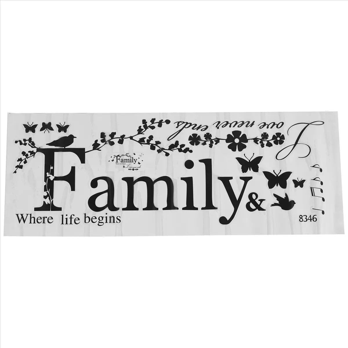 ABYA Removable Wall Decal Art Sticker Mural Room Decor Family Words