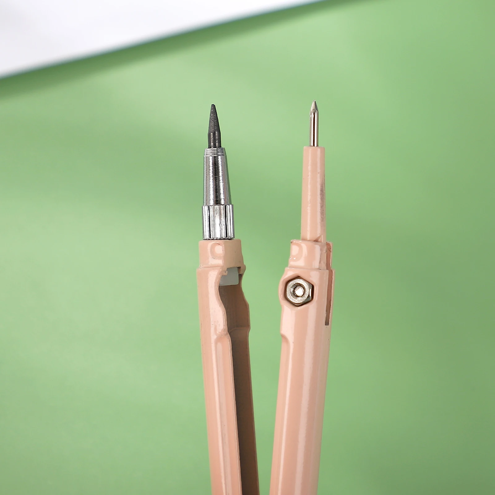 1 Pc Simple Three-in-one Multifunctional Compass Ruler Creative DIY Journal Student Supplies Stationery