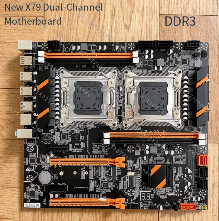 2011 model, pin support, server DDR3 memory E5-2696 2680v2, new X79 dual-slot main board CPU set