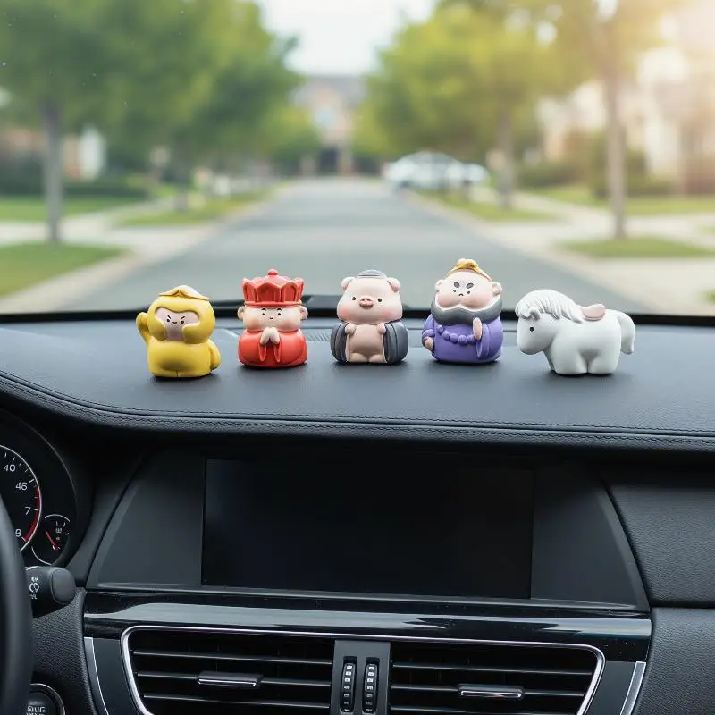 Workstation and Car Decoration with Journey To The West Cartoon Ornament