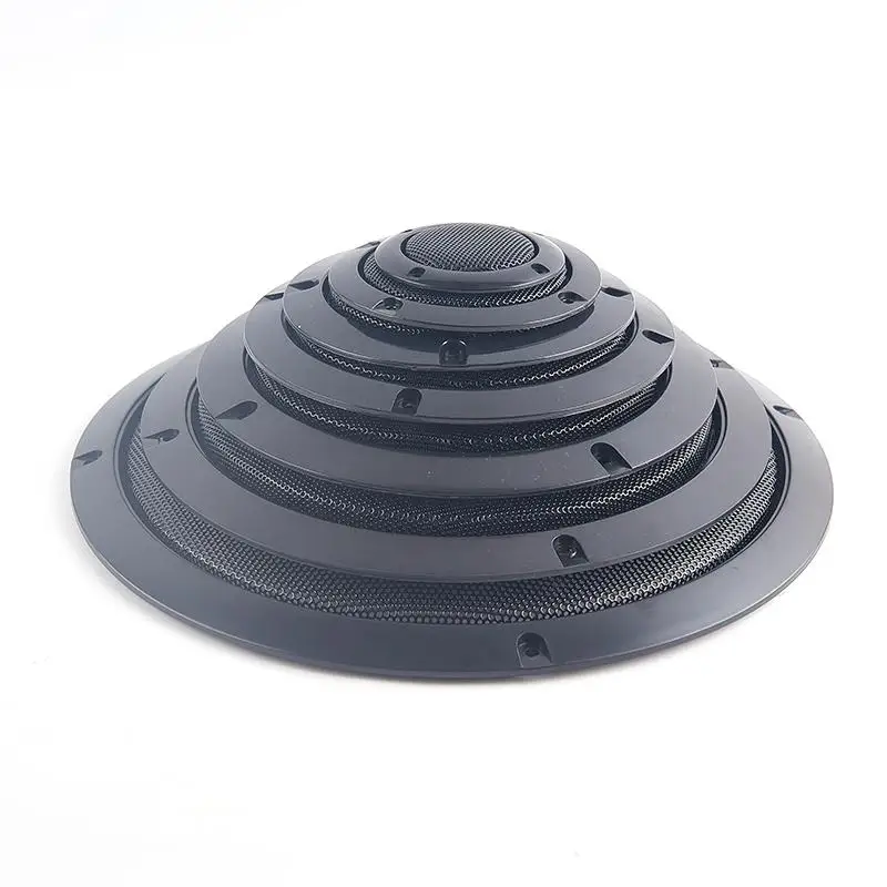 2/3/4/5/6.5/8/10 inch Speaker Net Cover High-grade Mesh Enclosure Speakers Black speaker mesh cover ring view 5