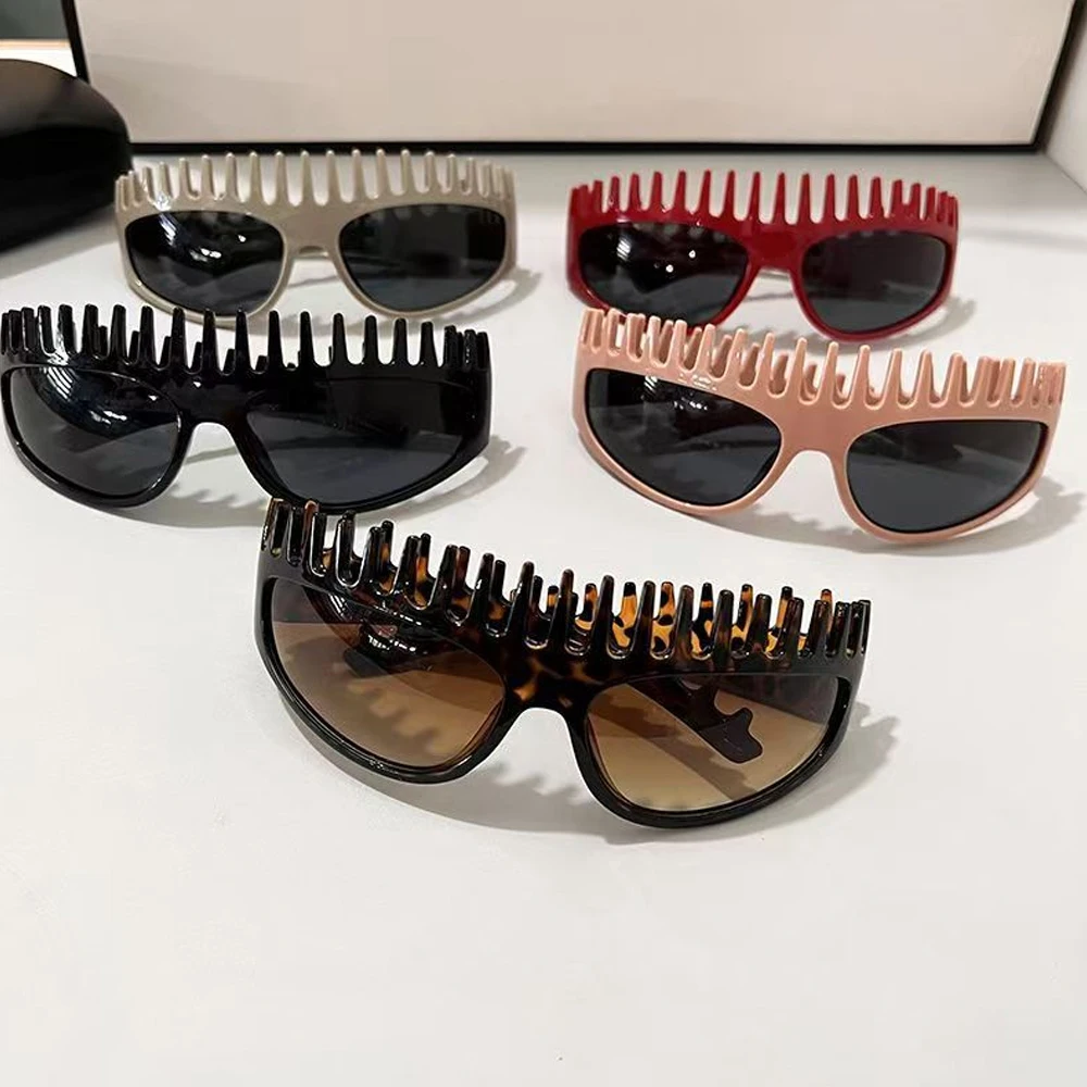 New Creative Comb-Toothed Sunglasses Headband, Quirky and Unique Style, Non-Slip and Comfortable, Versatile for Street Photography / Music Festivals / Vacations