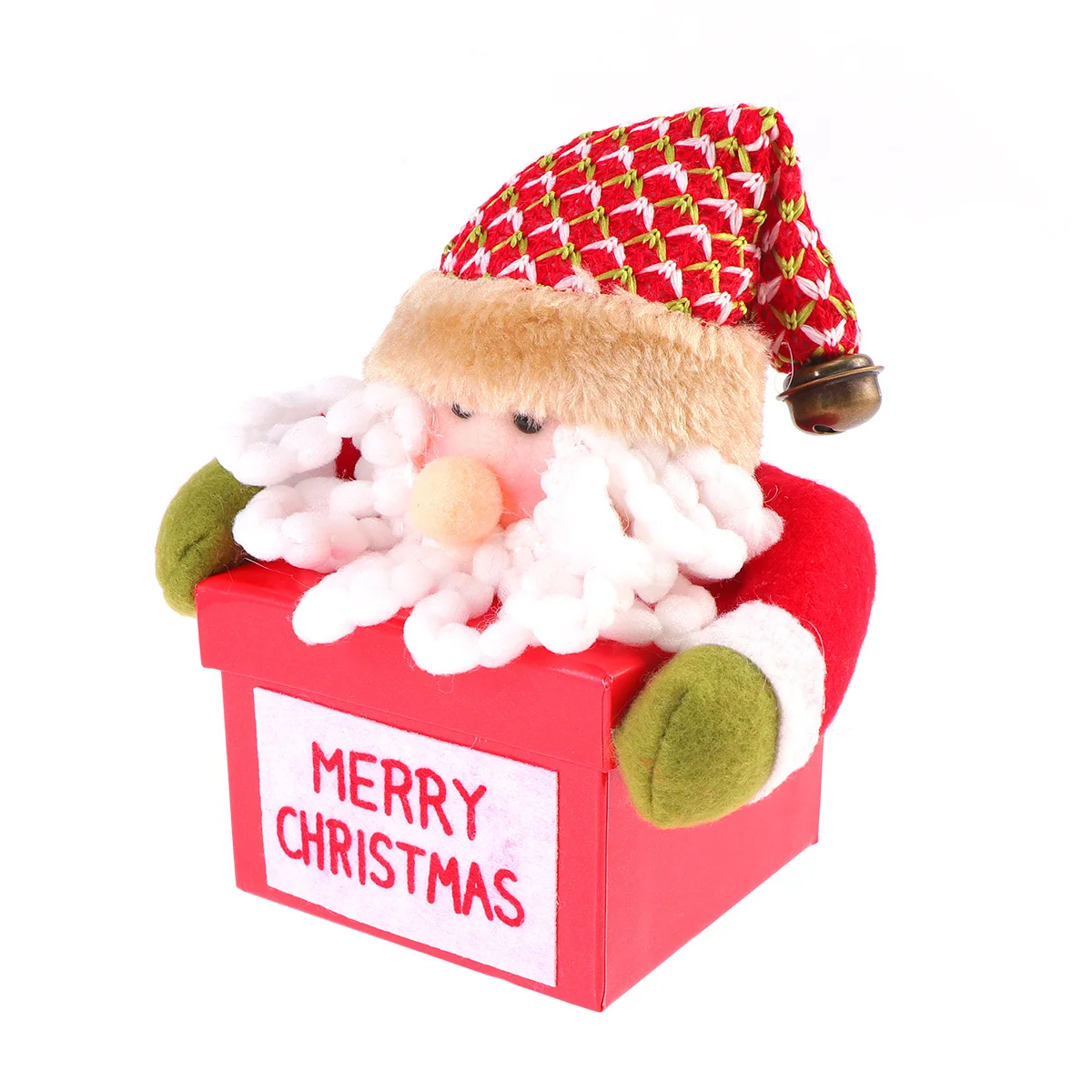 

Christmas Hard Candy Boxes Baking Biscuits Packing Boxes Santa Head Design Gift Container Sweet Case Party Supplies