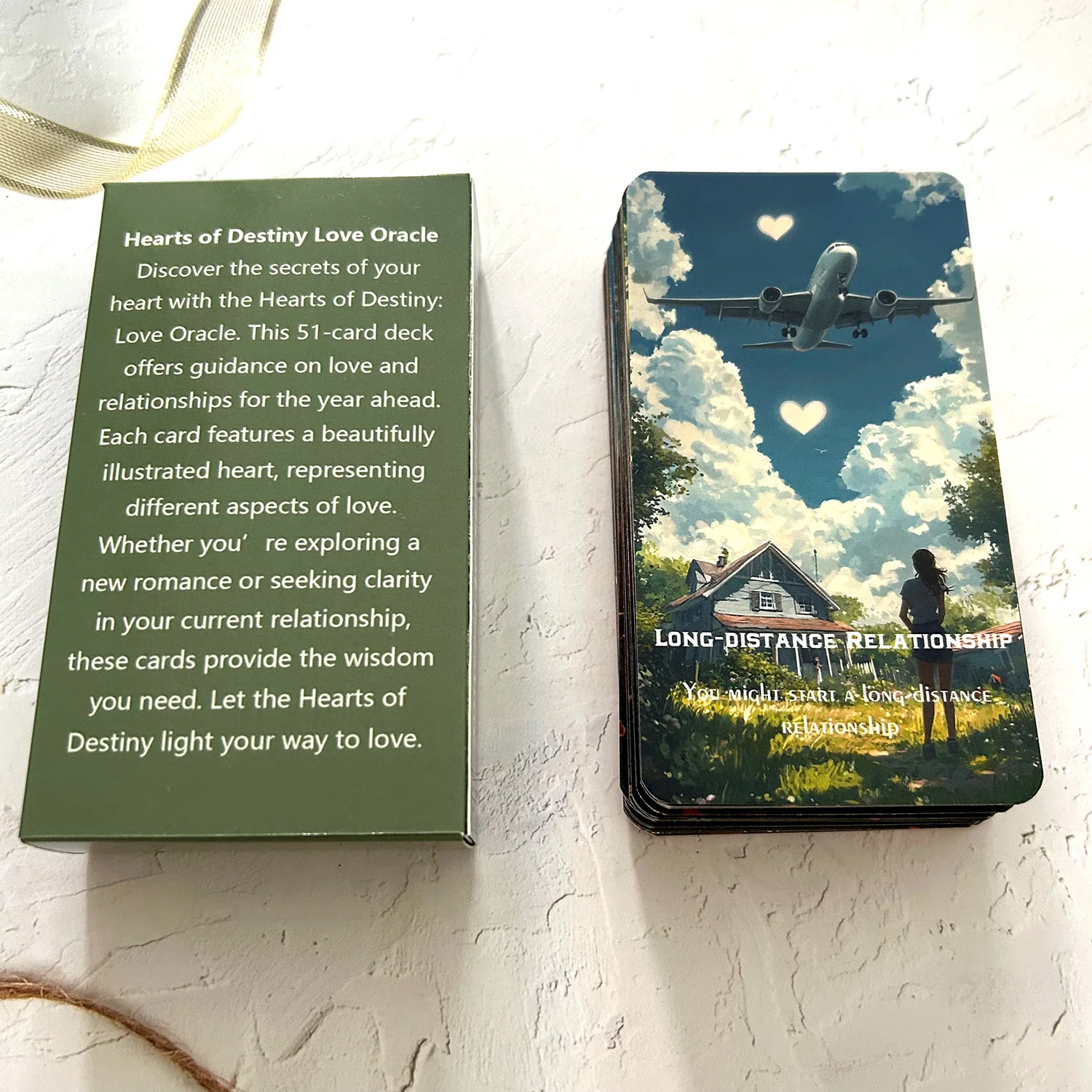 51PCS Love Message Oracle Cards Interpersonal Predictions for Coming Year Relationship Divination Runes Love Board Game Tarot