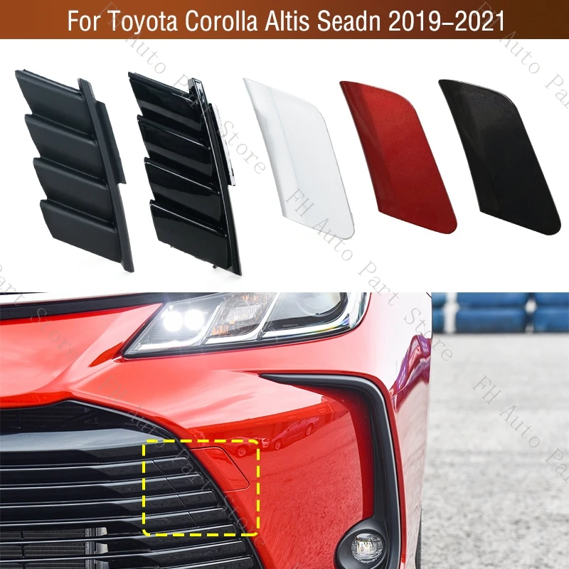 Front Bumper Tow Hook Cover Cap Trailer Hauling Eye Lid Grille For Toyota Corolla Altis Seadn 2019 2020 2021