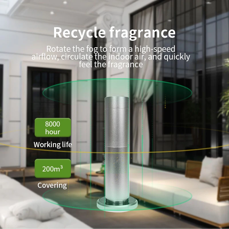 Tipo de coluna aroma de óleo essencial difusor cheiro elétrico para casa ar freshene quarto fragrância ar sabor toque inteligente controle wi-fi