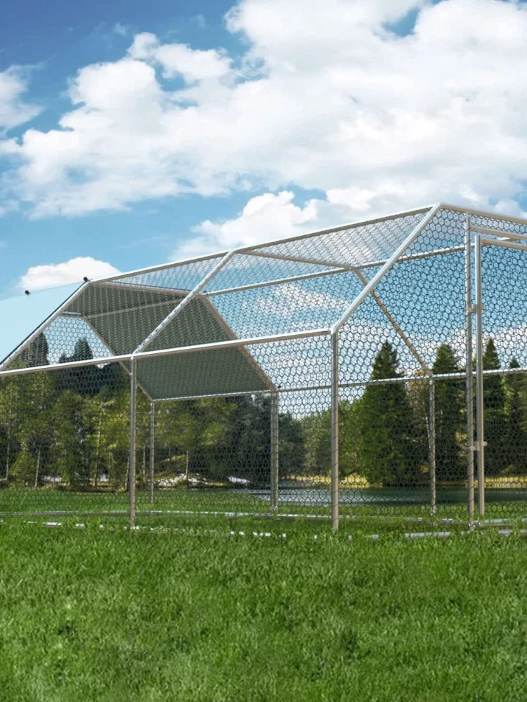 

6 м с плоским верхом для курятника, защита от солнца с верхом, большая уличная клетка для курятника, клетка для разведения кролика