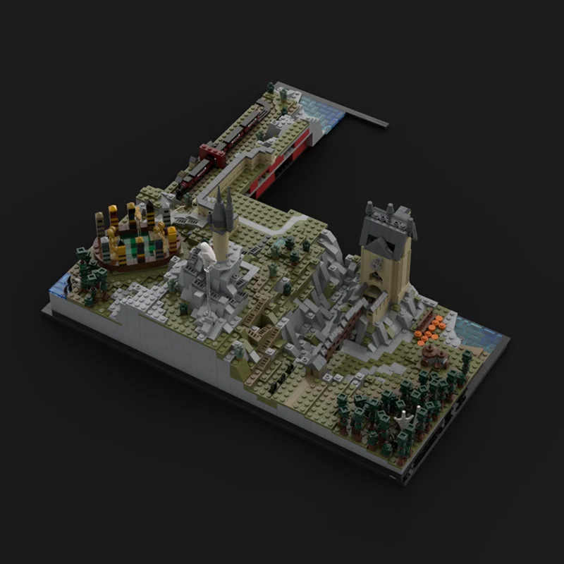 Bloques de construcción Moc Castillo de mago y modelo de expansión de suelo tecnología ladrillo DIY montaje juguete de construcción juego de vacaciones regalos