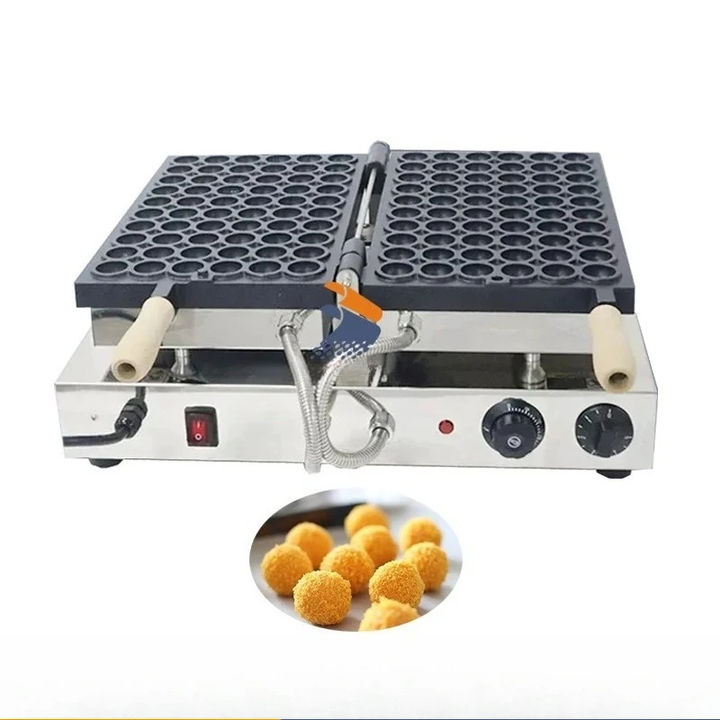Electric 60 Holes 110V 220V Bubble Egg Waffle Maker Non-stick Japanese Baby Castellas Sponge Cake Maker Mini Round Cake Baker