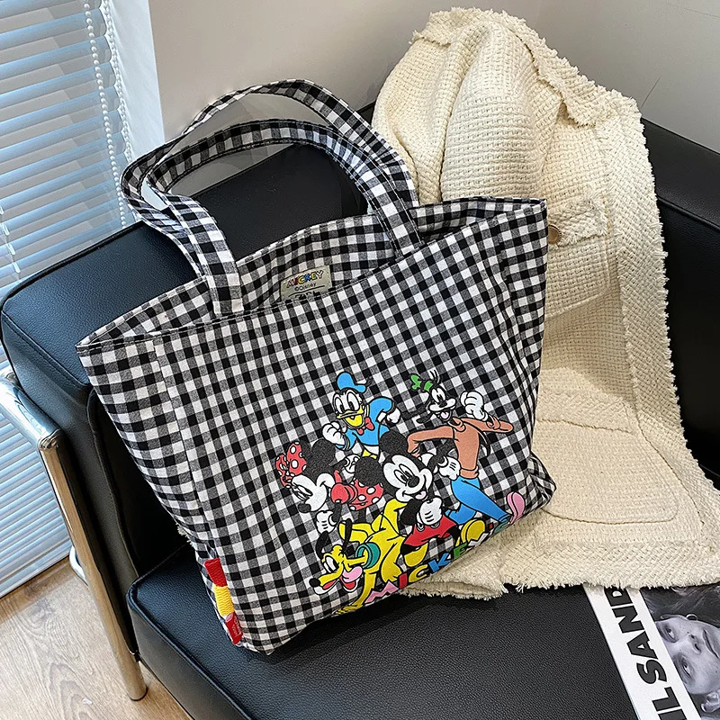 Disney Minnie Cartoon New Large Capacity Shoulder Shopping Bag Fashion Daily Travel Crossbody Tote Bag