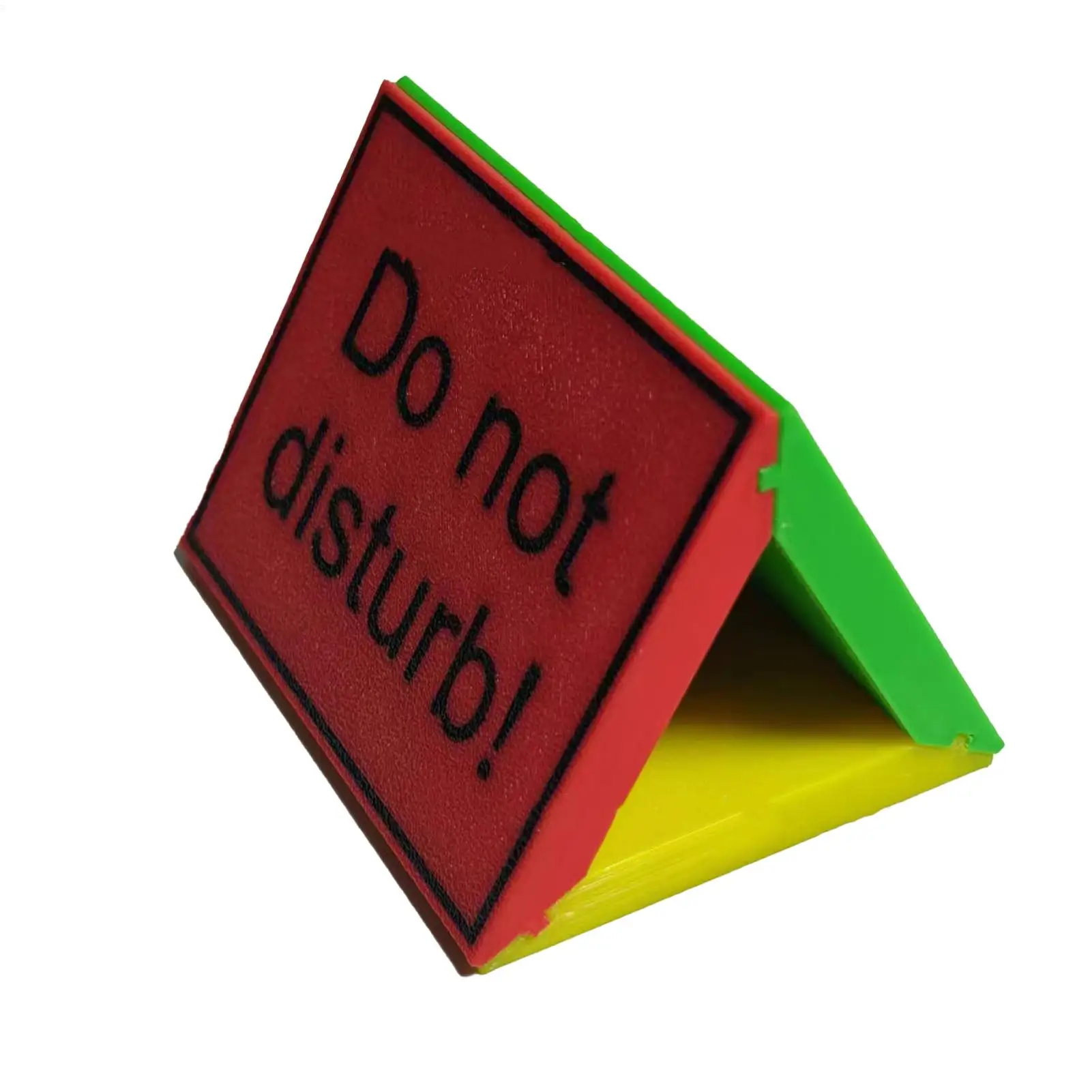 Do Not Disturb Table Sign 3-Sided Do Not Disturb Desktop Indicator Conference Room Sign Desk Accessories for Home Restroom Hotel