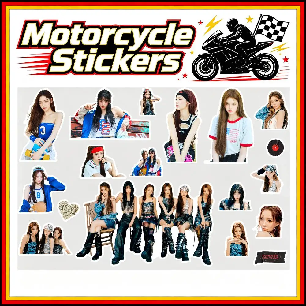Mädchen-Musikerin I-Izna Band Aufkleber für Autokarosserie, Stoßstange, Fenster, Motorrad, Laptop, Wände, Vinyl-Aufkleber, Auto-Tuning-Zubehör