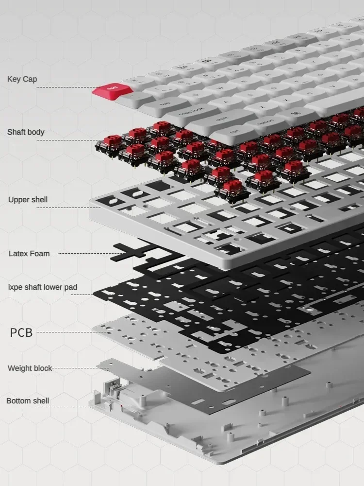 Imagem -06 - Teclado Mecânico sem Fio K3max Tri-mode Bluetooth 75 Low-axis Rgb Qmk Via Jogos Personalizados pc Acessórios Portáteis