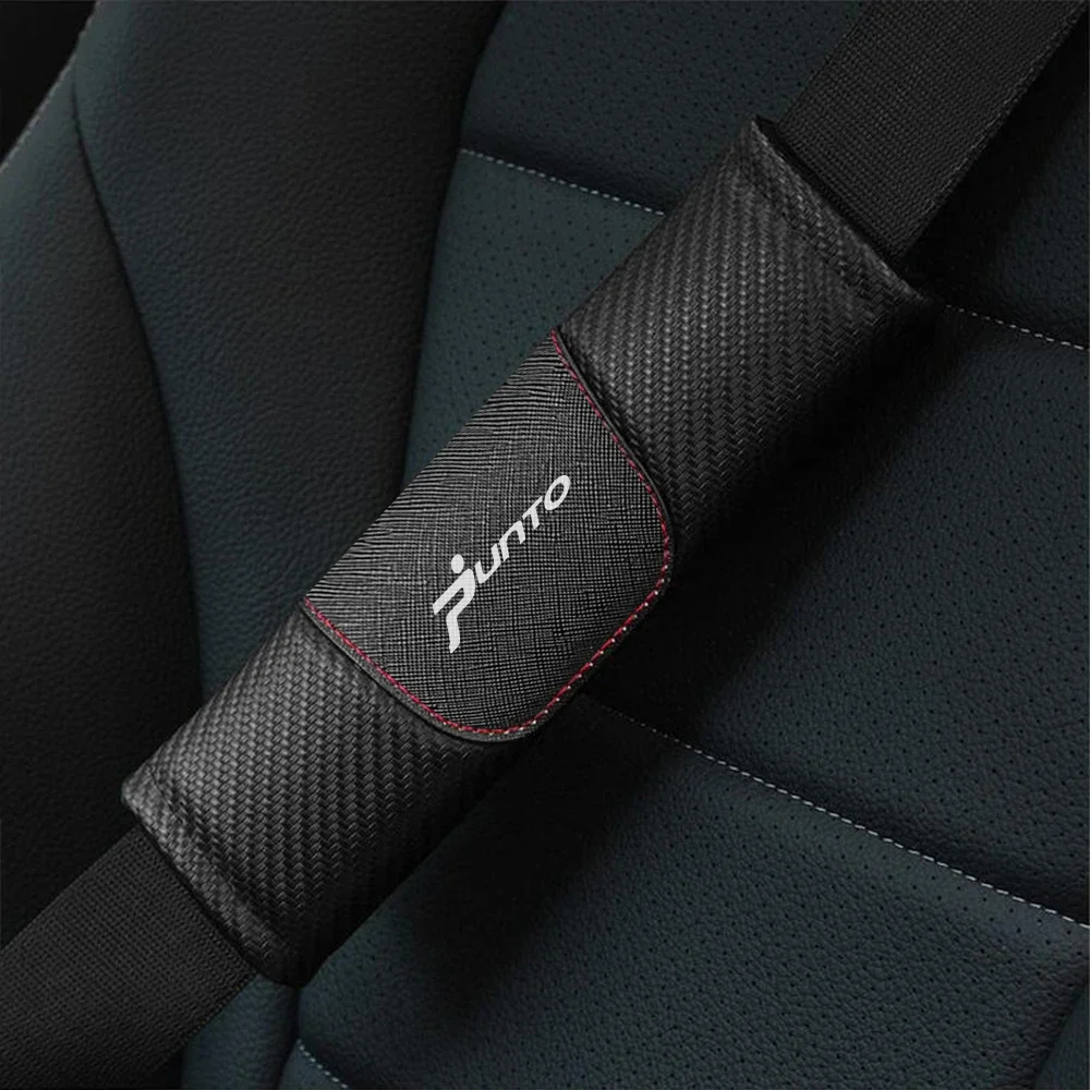 Car Seat Belt Shoulder Safety Cover, Acessórios para Fiat 500, Punto, Palazzo, Seicento, Abarth, Panda, Bravo, Freemont, Argo, Linea, Idea