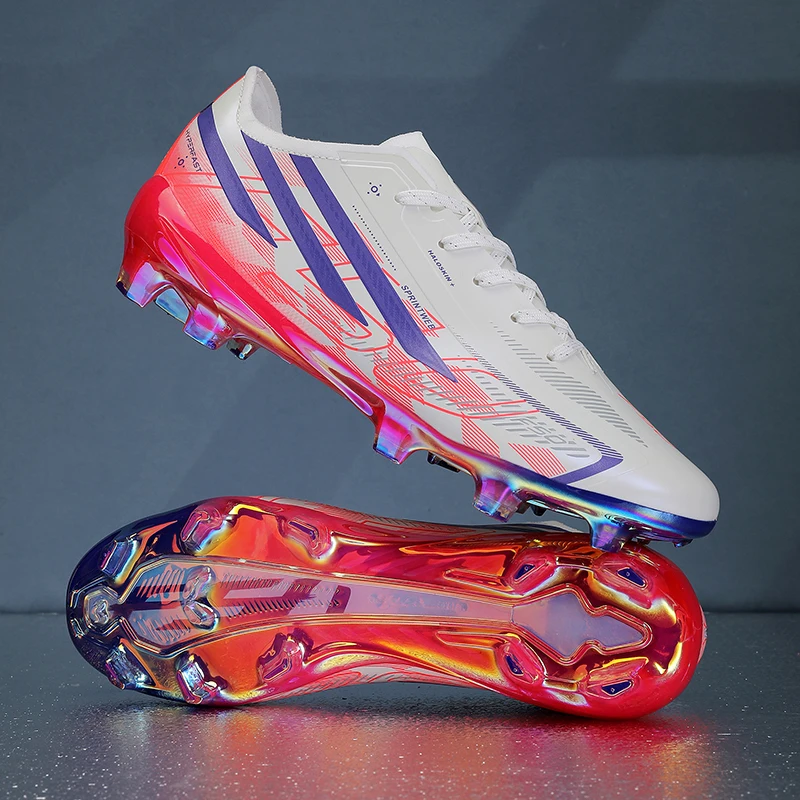 Cost-effective Adult TF Football Boots PU Blend Fabric Durable Rubber Stud Anti-slip For Amateur Adult Football Enthusiasts