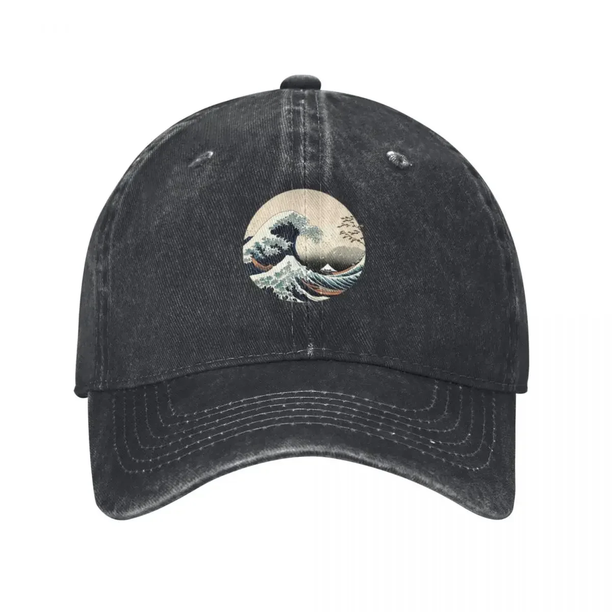 

Under The Wave Off Kanagawa, Hokusai Japanese Art Style Baseball Cap derby hat Vintage Sports Cap Luxury Woman Men's