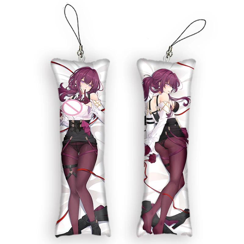 Honkai Star Rail Kafka Theme Character Cosplay Mini Dakimakura Keychain Anime Double-Sided Print Small Pillow Pendant Keychain