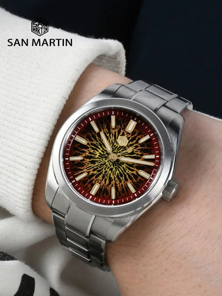 San Martin 2025 New 39mm SN0144 JianZhan Gada Watch Miyota 90S5 Original Design Luxury Dress Men Automatic Mechanical Wristwatch