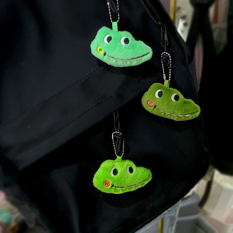 Cartoon Stuffed Plush Crocodile Keyring Soft Cute Animal Doll Car Chain Backpack Keychain Pendant Ornaments Accessories Gifts