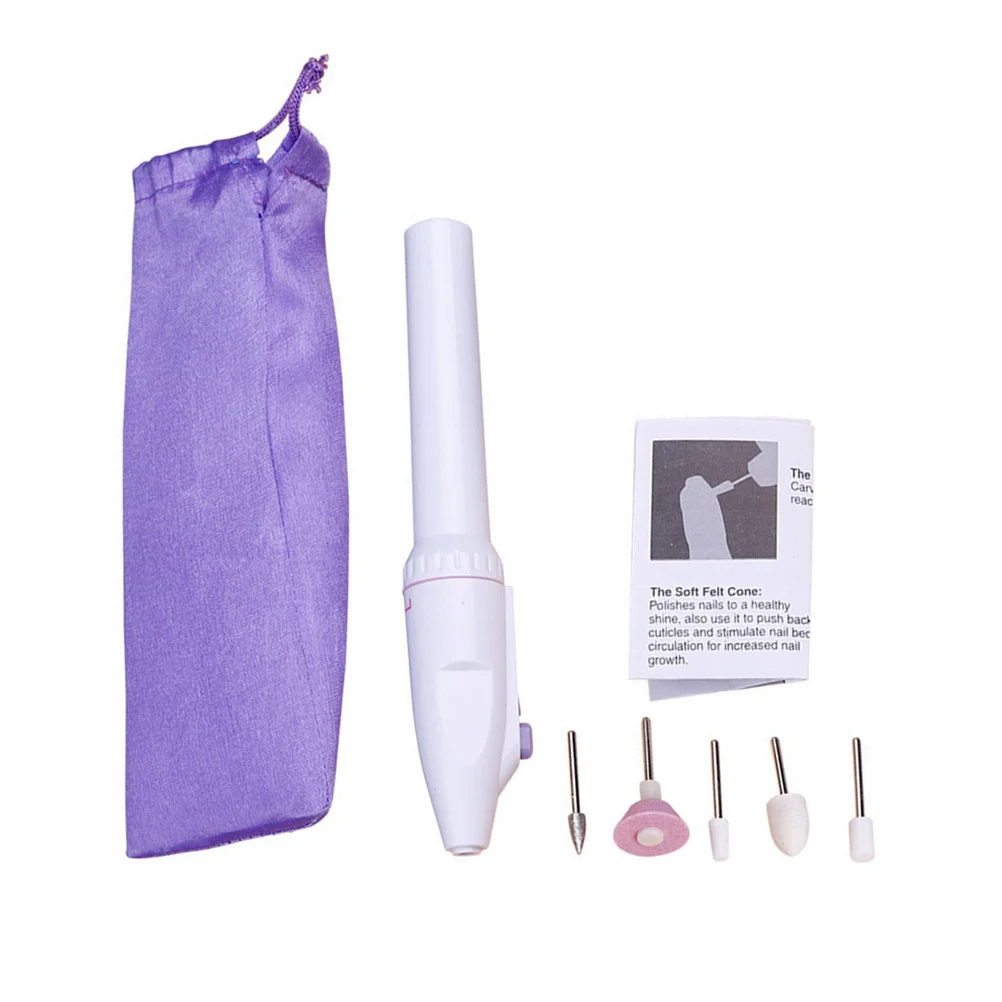 1Set Powered Electric Nail Grinding Tool Portable Manicure Polisher Nail Art Trimmer Compact Durable Portable