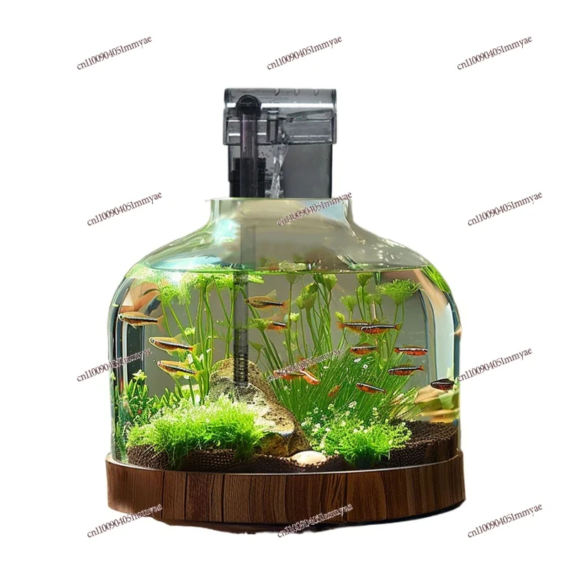 

Filter Three-in-one Waterfall Type Small Silent Oxygenation External Wall-mounted Aquarium Water Purification Equipment