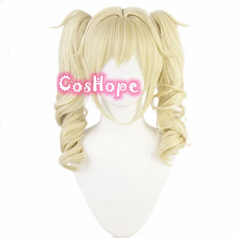 Barbara Cosplay Wig 40cm Blond Golden Wig Cosplay Anime Cosplay Wigs Heat Resistant Synthetic Wigs 
