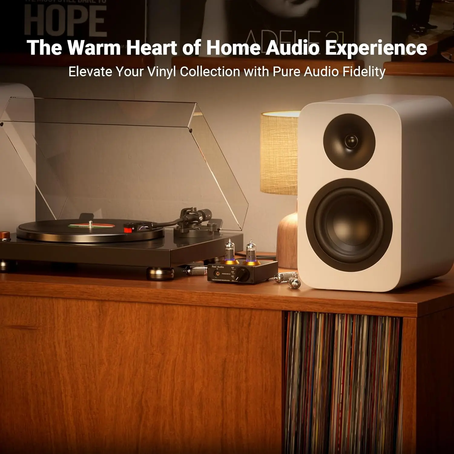 

Box X2 Phono Preamp, Mini Stereo Audio Hi-Fi Preamplifier with Gain Gear, Pre-Amplifier for MM Turntable Phonograph and Record
