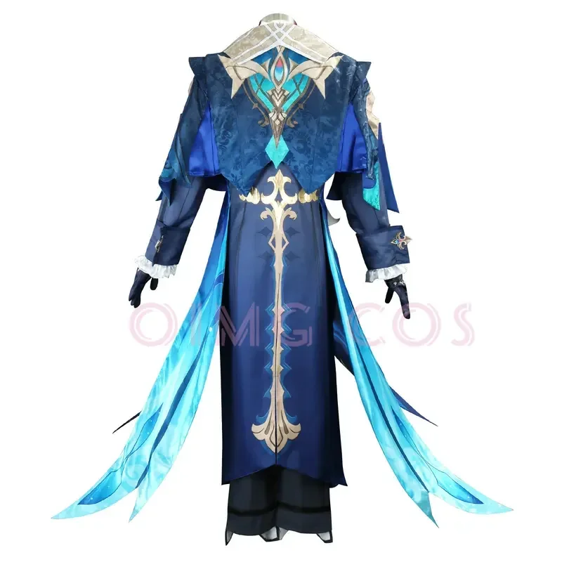 SN66 Genshin Impact Neuvillette Cosplay Costume Adult Carnival Uniform Wig Anime Halloween Party Costumes Masquerade Women GW&C@