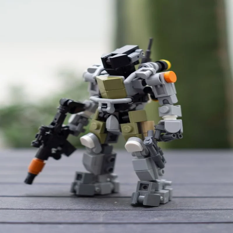 

Домашняя креативная маленькая модель меха быстрого реагирования MOC-94380 может быть установлен и собранная игрушка для мальчика из строительных блоков