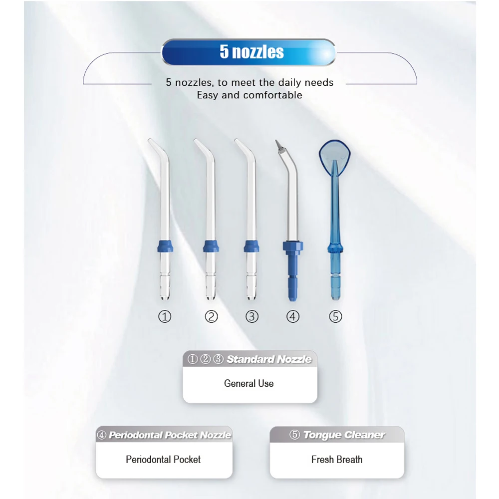 Electric Water Flossers Jet Pick Teeth Oral Hygiene Irrigator Portable Dental Waterproof Teeth Cleaner Kit Mouth Washing Machine