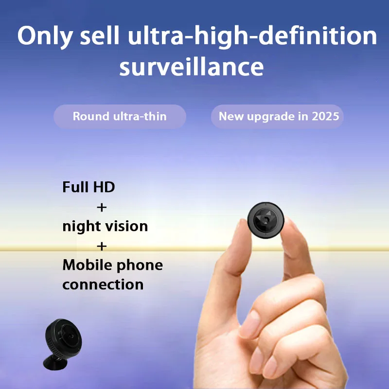 كاميرا مراقبة عالية الوضوح من العلامة التجارية للاستخدام المنزلي، لا حاجة للطاقة أو التركيب، رؤية بانورامية 360 درجة بدون نقاط أعمى، يمكن أن تتعامل مع صوت، كاميرا محمولة صغيرة للاستخدام الداخلي في المنزل، غرفة المعيشة، المكتب، غير مصغرة، غير قابلة للضوء، غير مصغرة، غير قابلة للمنزل، غير مخفية #1