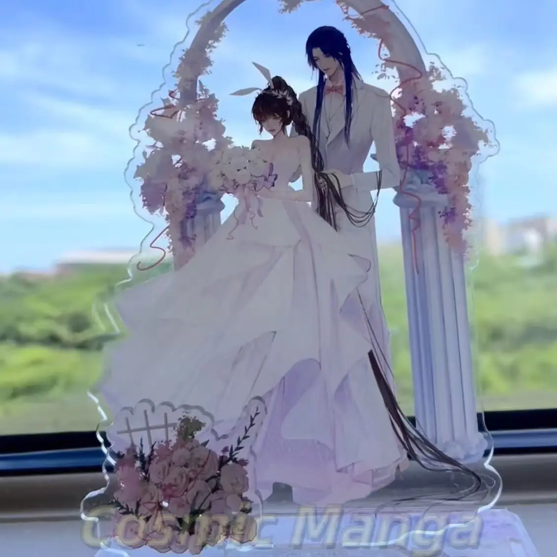 

Косплей Douluo Dalu Xiao Wu ‌ ‌ Тан Три свадебных платья серии акриловые украшения стоячий знак дисплей фигурка модель декор подарок