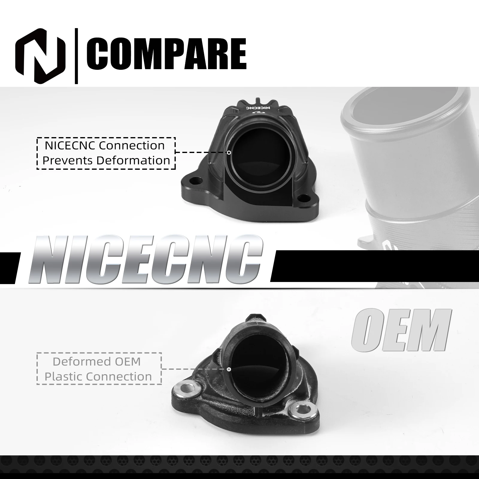 ترموستات الإسكان غطاء انبوب ماء اتصال ل KTM 790 890 Duke Adventure/R 2018-2025 Husqvarna Norden 901 22 2023 2024 2025