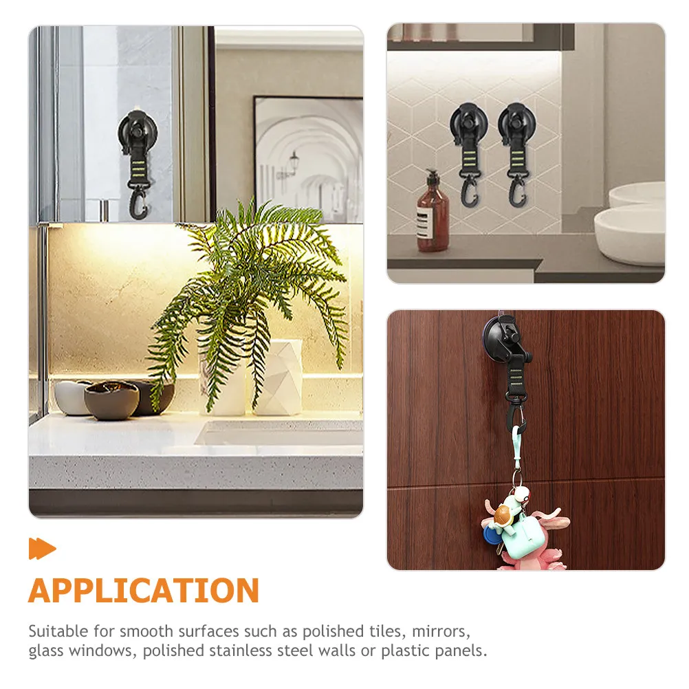 2 Ganchos de Succión de Alta Adherencia para Baño, Toallas, Batas, Cocina, Dormitorio, Ventanas, Superficies Lisas, Colgadores de Pared