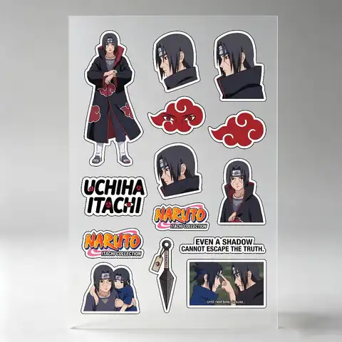 Uchiha Itachi Anime Character Stickers Auto Body Bumper Windows Motorcycle Laptop Walls Vinyl Decal Car Tuning Accessories