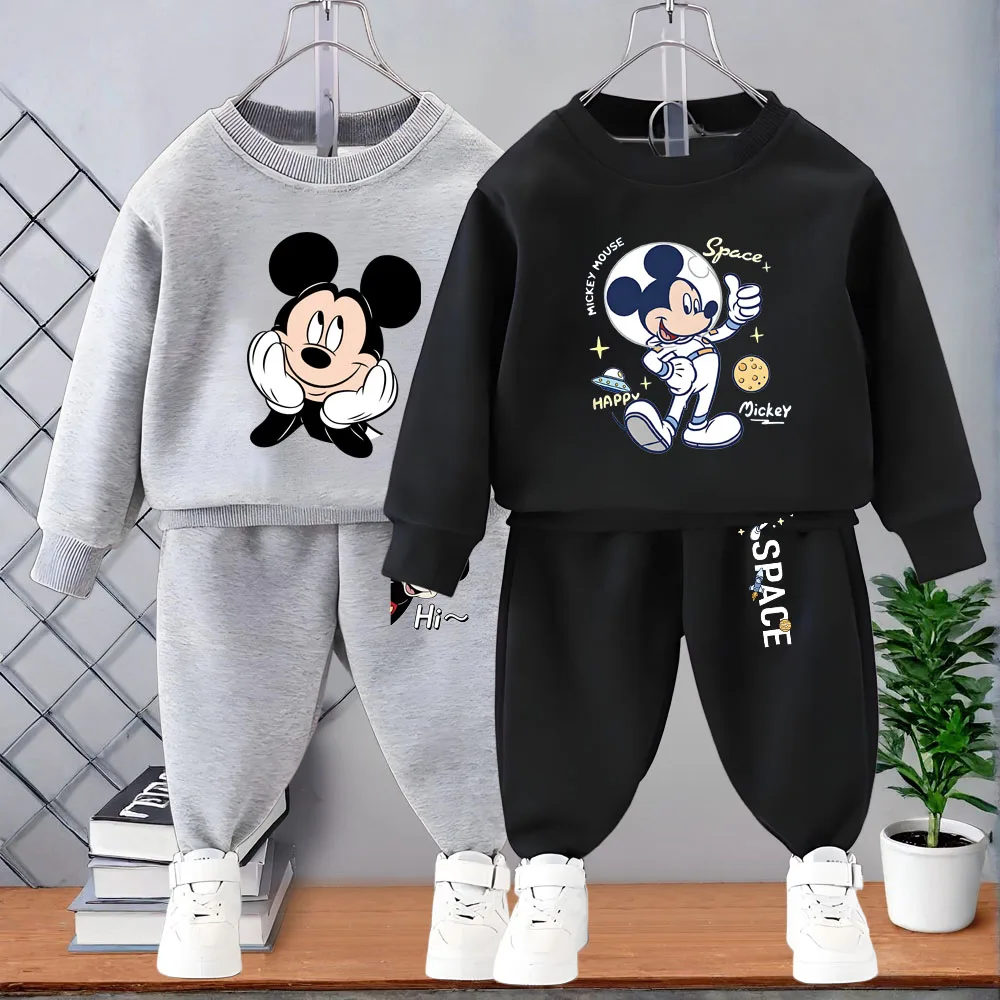 Autumn Winter Boys O Neck Hoodies and Long Pant Two Piece Sets Kids Fashion Tracksuit Children's Sweatshirts Suit Pullover Set