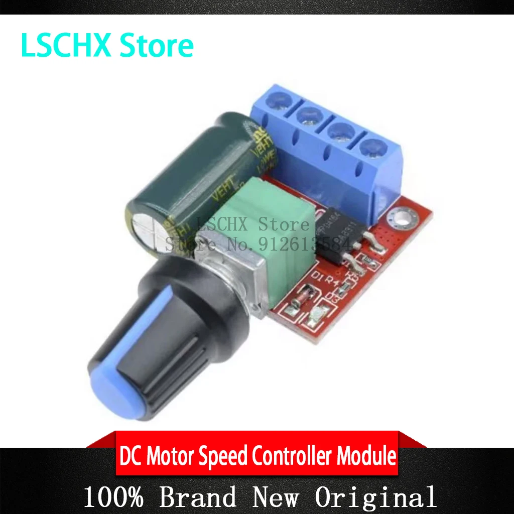 Mini 5A 90W PWM 12V DC Motor Speed Controller Module DC-DC 5V-35V Adjustable Speed Regulator Control Governor Switch 24V