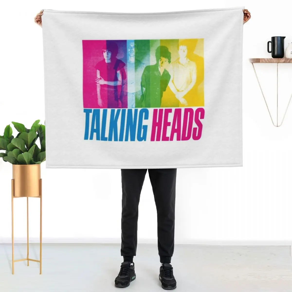 Talking Heads Throw Blanket Heavy Flannel Plaid warm for winter for babies Blankets For Bed Blankets