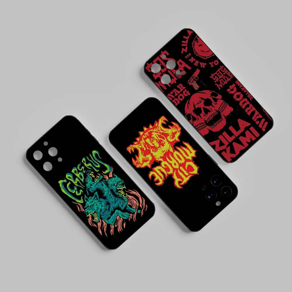 

City Morgue C-Cerberus Phone Case For IPhone 16 16e Plus Pro MAX15 14 13 12 11 Xr 7 8 6 Se XSmax Soft Black Case