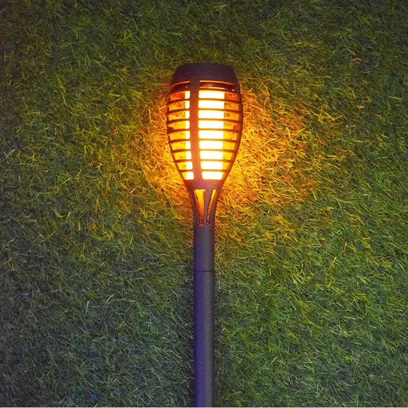 Solar LED Taschenlampen mit Straße im Freien Rasen Innenhof Lampen wasserdicht Boden zu Boden Garten dekorative Landschafts beleuchtung