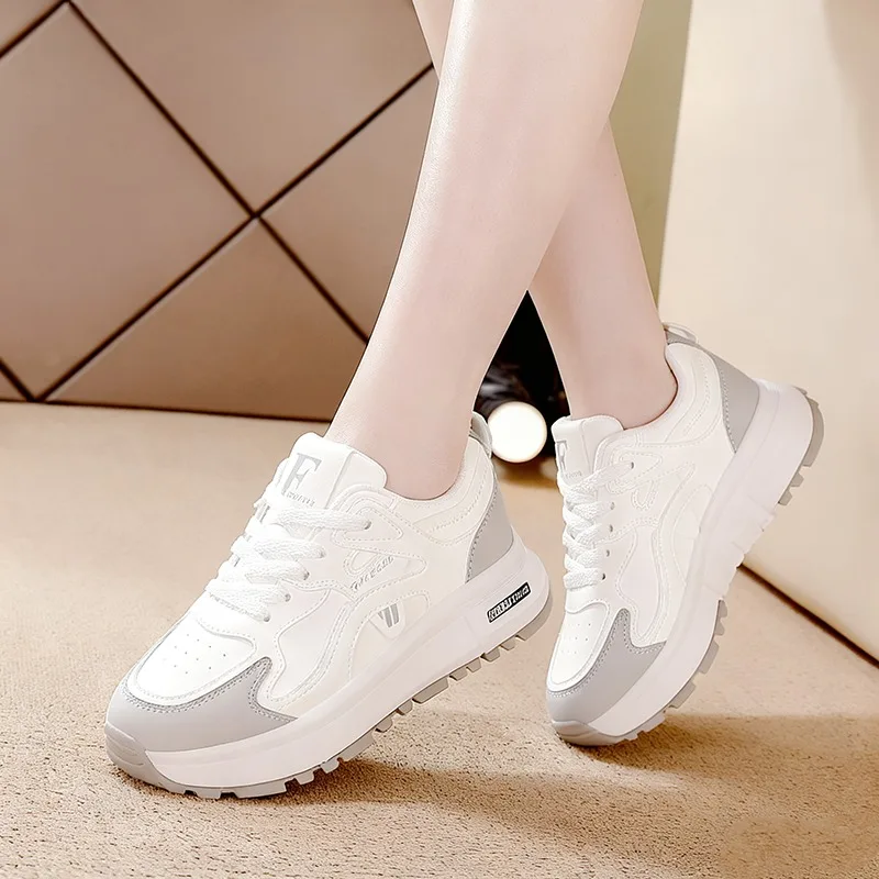 1pair Sneakers Women's Lightweight Shock-absorbing Running Shoes Women's Spring and Autumn New Casual Versatile Student Shoes